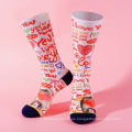 Calcetines de talla única con estampado ecológico de Lover